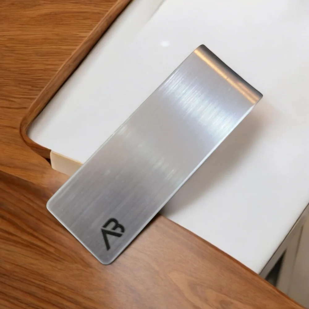 AB Silver Metal Money Clip